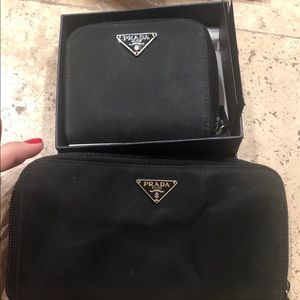 Two authentic prada wallets $150 each.